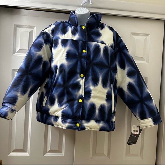 Free People Movement/ Free People Bunny Slope Printed Puffer Blue size L & M - Picture 7 of 10